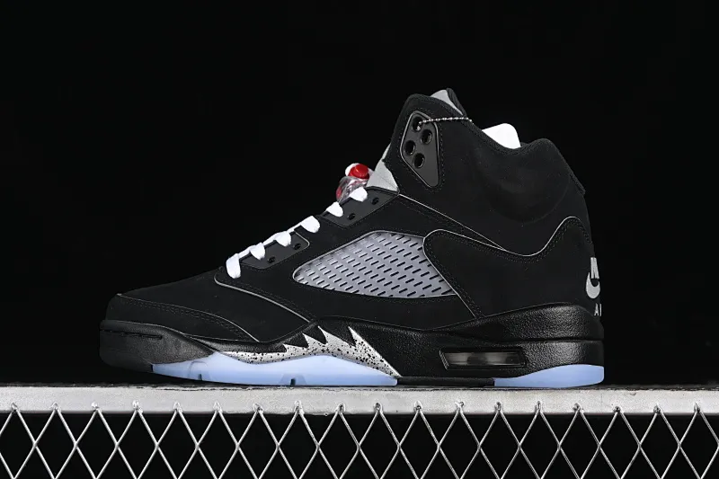 All categories Air Jordan Jordan series basketball shoes Air Jordan 5 pure original version Air Jordan 5 Black "Metallic Reimagined" AJ5 Joe 5 black silver HF3975-001
